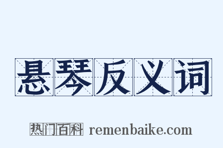 悬琴反义词是什么意思的图片